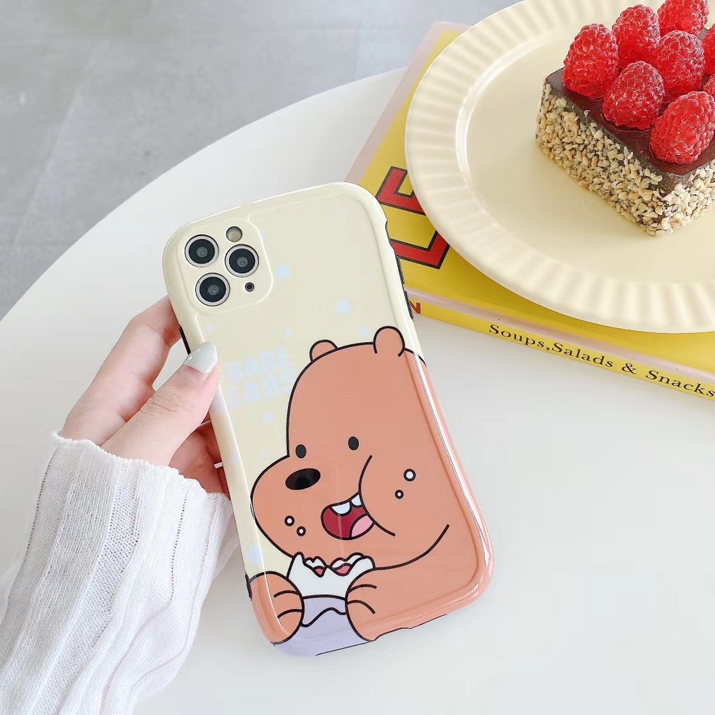 Bare bear Ốp điện thoại dành cho iPhone11 11Promax 7Plus 7 8 8  X XR XSmax SE2020 Ốp lưng Ốp Iphone  Ốp mềm mại vỏ điện thoại Ốp | BigBuy360 - bigbuy360.vn