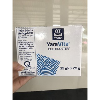 Phân bón lá Yara Bud booster Hộp 25 gói