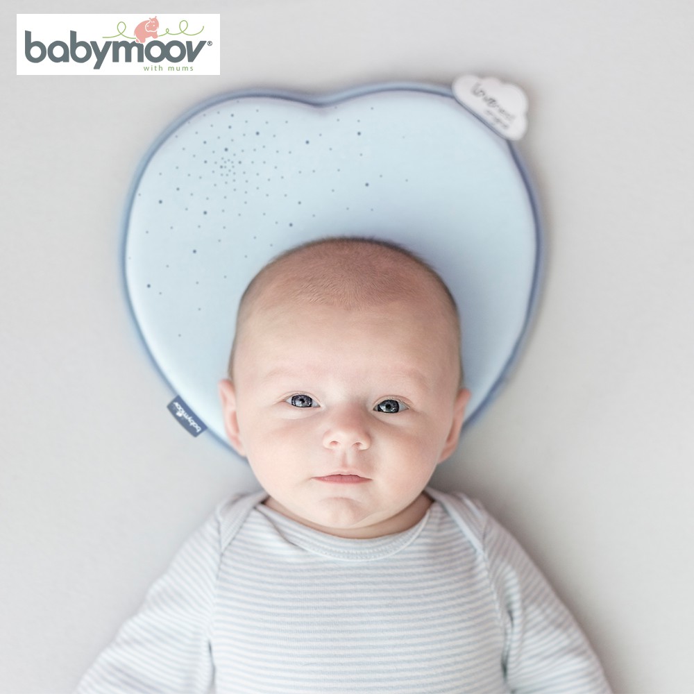 Gối chống bẹt đầu Lovenest Babymoov (màu xanh lơ) BM14301