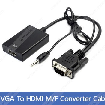 CÁP CHUYỂN ĐỔI VGA SANG HDMI CÓ AUDIO