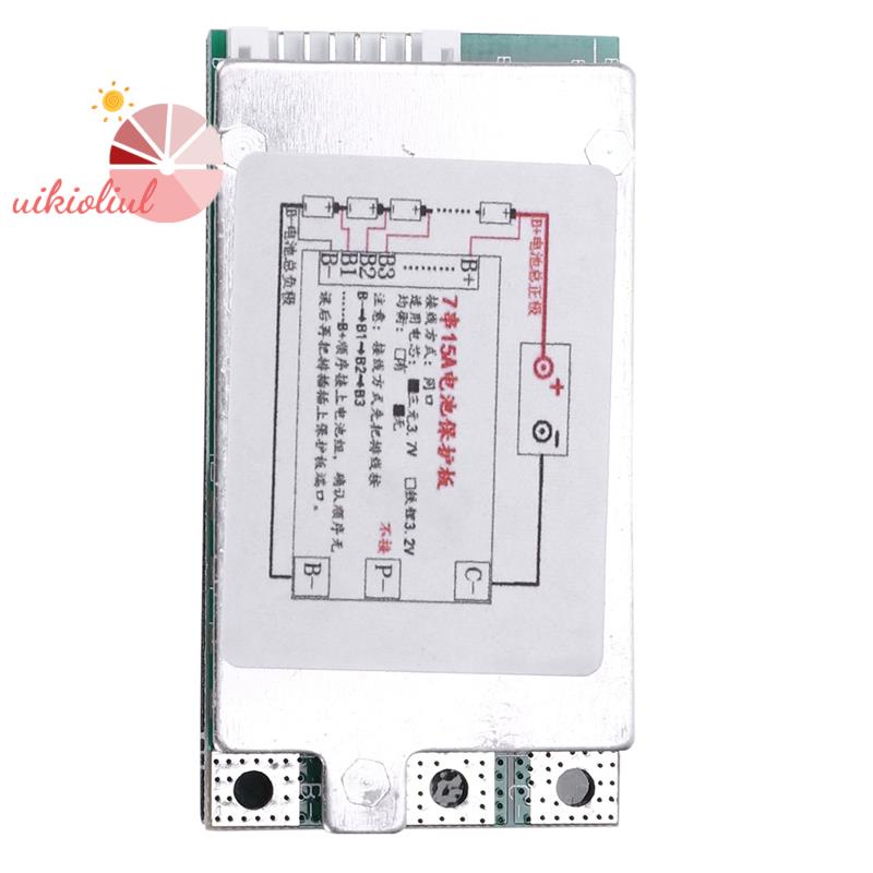 Bảng Mạch Bảo Vệ Pin Lithium 7s 24v 15a Bms Pcb Cho Xe Điện E-Bike