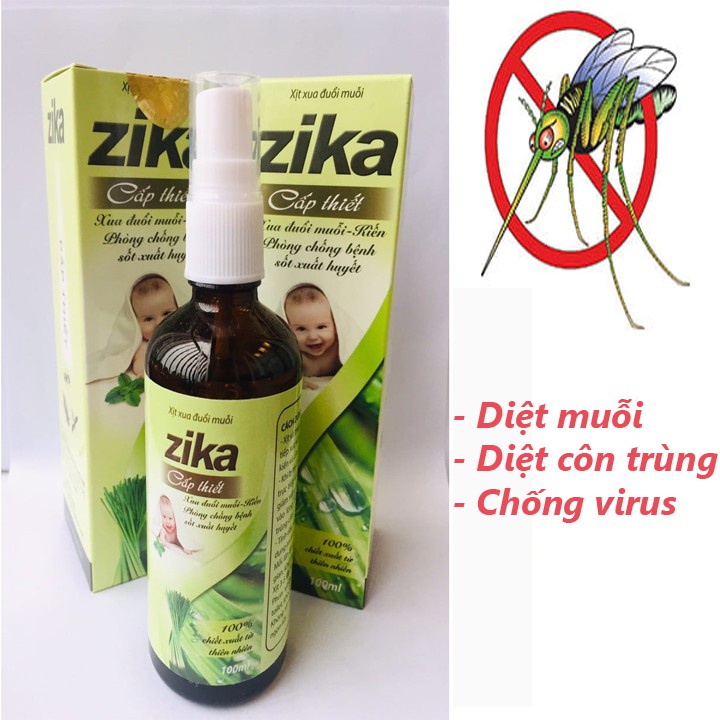 Tinh Dầu Xả ChaXit Chống Muỗi Zika 100ml - Xua đuổi muỗi - Phòng ngừa sốt xuất huyết