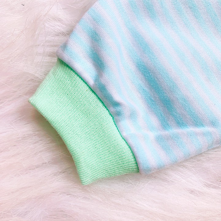 Quần dài nỉ cotton kẻ hình thú cho bé trai và bé gái 2-10kg chất vải dày đẹp mềm mát co giãn giữ ấm tốt BBShinE - QVN006