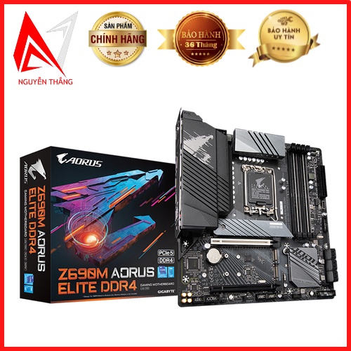 Mainboard Gigabyte Z690M AORUS ELITE Socket 1700, ATX, 4 khe Ram DDR4 chính hãng