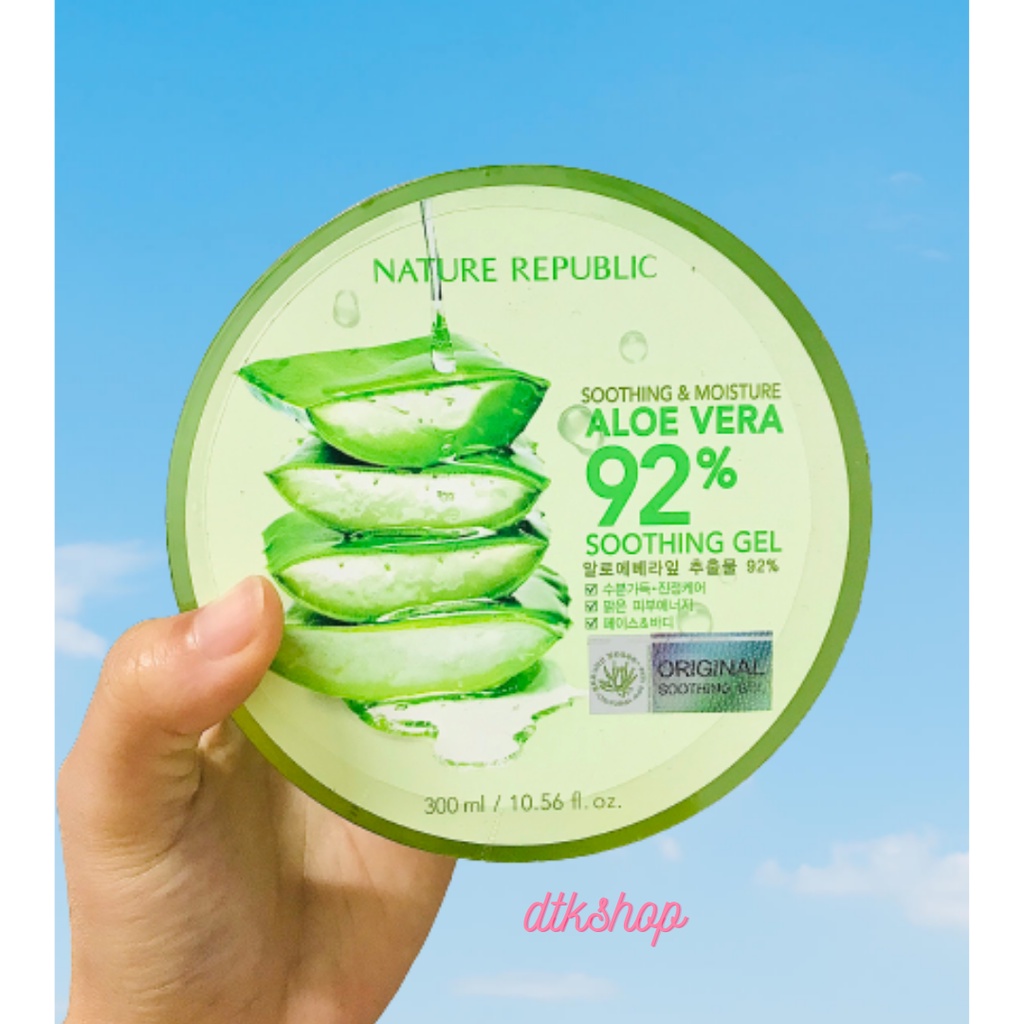 Gel dưỡng da nha đam Nature Republic Aloe Vera 92%