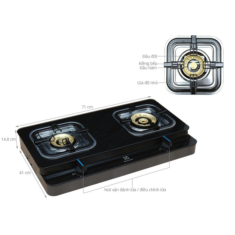 Bếp ga dương đôi Electrolux ETG728GKR