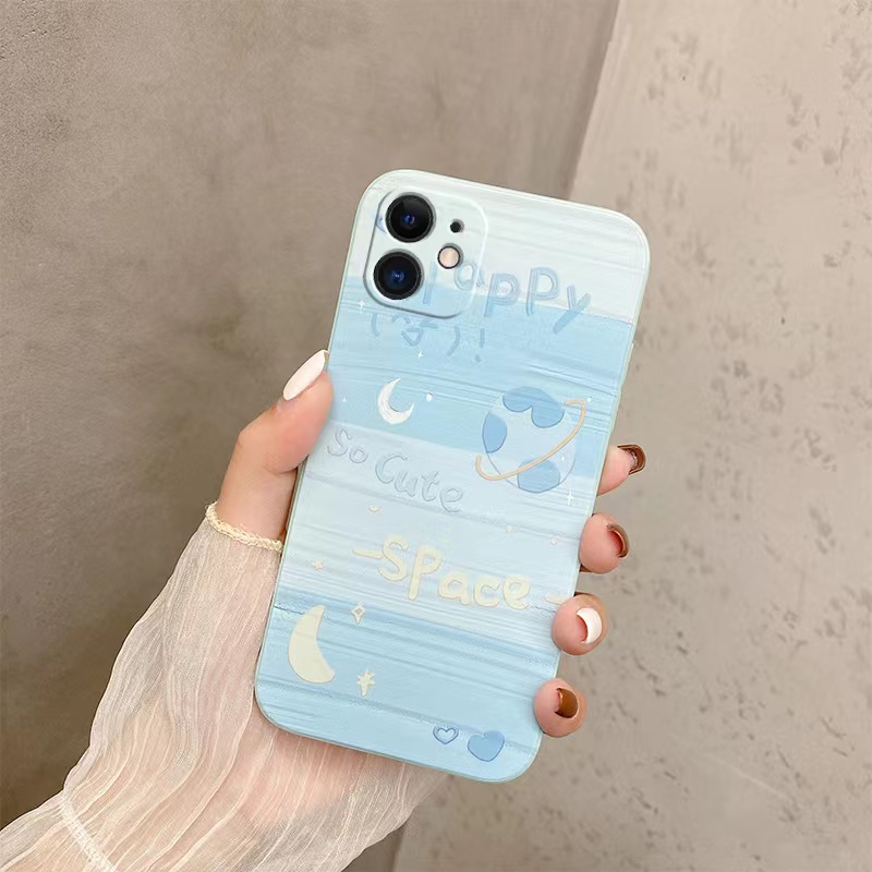 Case Samsung S20Plus S20 + S20 S20 ULTRA S10 S10 PLUS S21FE A42 5G A81 M60S Note10Lite A82 5G Couple mobile phone case Moon lollipop straight edge 90°