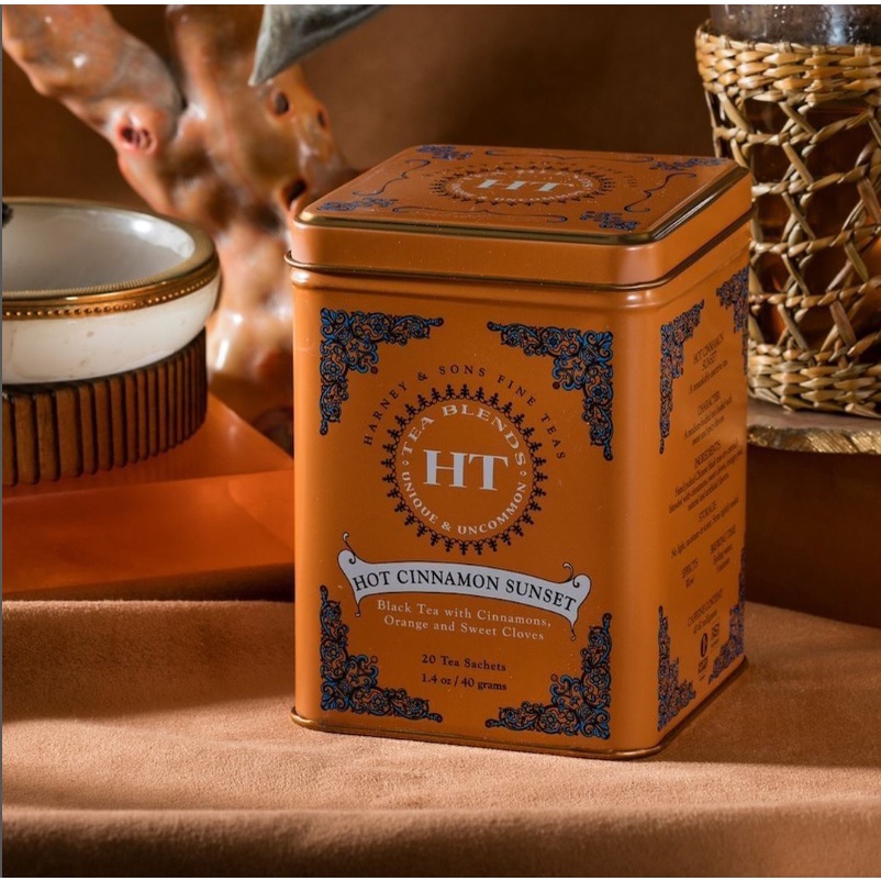 Trà đen cam quế Cinnamon Sunset Harney and Sons hộp thiếc