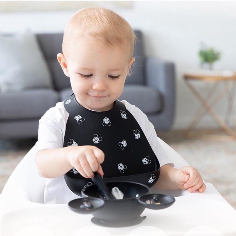 Yếm silicon cho bé ăn dặm Bumkins x Disney