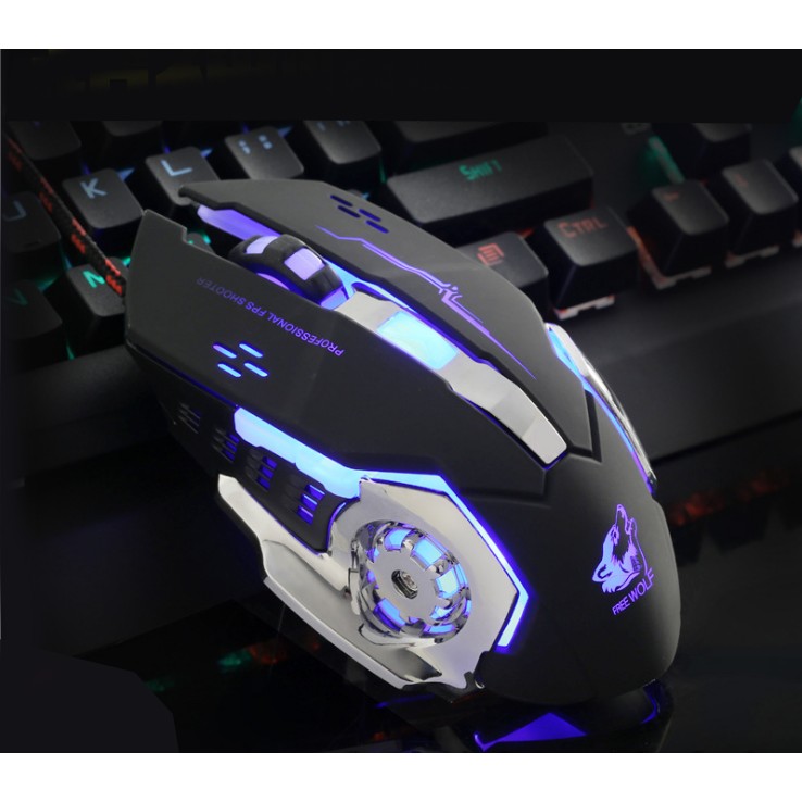 Chuột quang chuyên game Free Worf V5 led RGB PRO GAMING