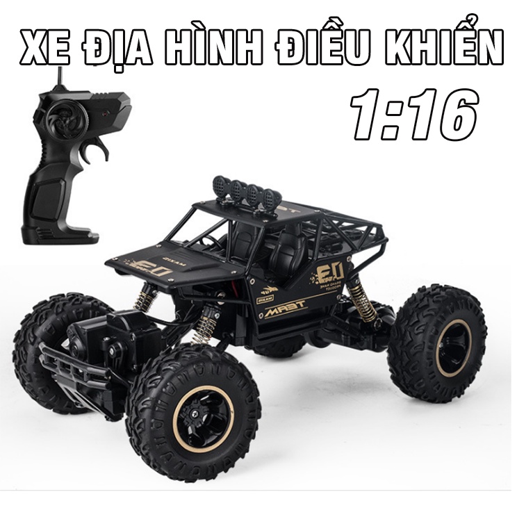 Xe đua địa hình điều khiển từ xa sóng 2.4G pin 2000mAh tỉ lệ 1:16 mô hình Rock Crawler