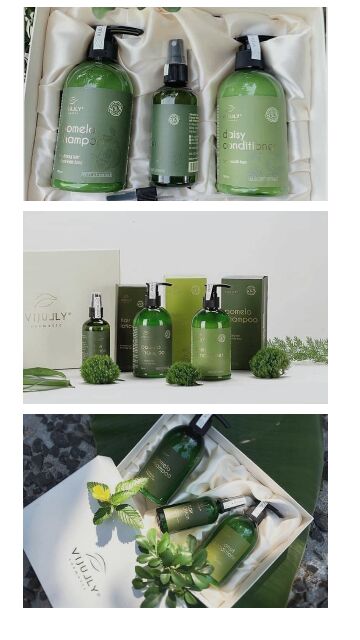 Combo Chăm Sóc Tóc Vijully Dầu gội bưởi + Dầu xả dừa + Tinh dầu bưởi Vijully cao cấp | BigBuy360 - bigbuy360.vn