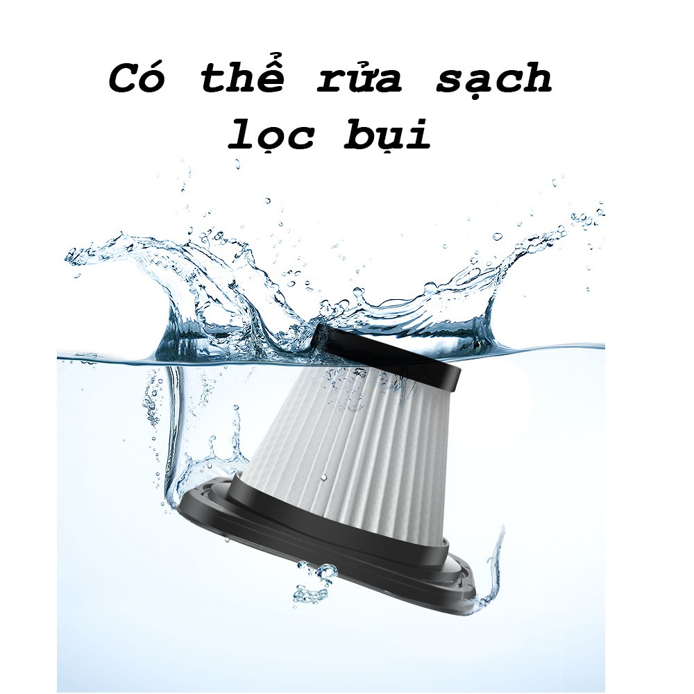 Máy hút bụi cầm tay AIKESI- máy hút bụi ô tô, hút lông thú cưng