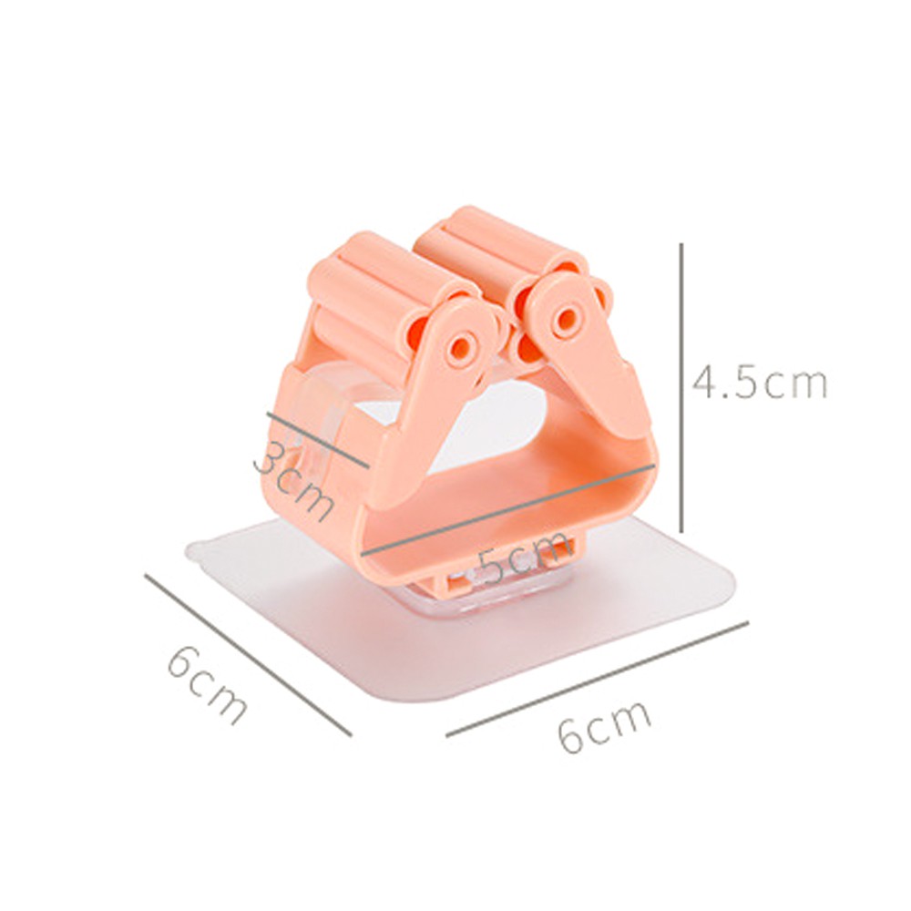 Không đánh dấu Mop Clip Miễn phí thủng Giá treo chổi