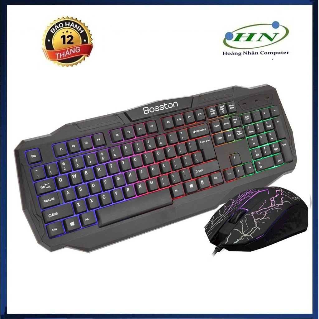 BỘ BÀN PHÍM VÀ CHUỘT BOSSTON 836