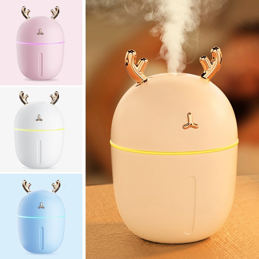 Máy Phun Sương Tạo Độ Ẩm Không Khí Dung Tích 300ml Sạc Usb Tiện Dụng