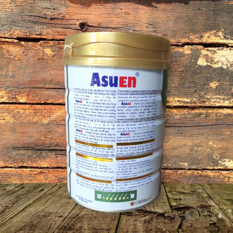 Sữa canxi Asuen canxi Gold 900g ngăn ngừa loãng xương, tiểu đường, huyết áp