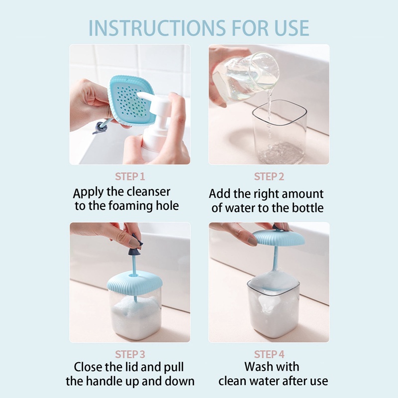 Dụng Cụ Tạo Bọt Xà Phòng Làm Sạch Da Mặt Tiện Dụng