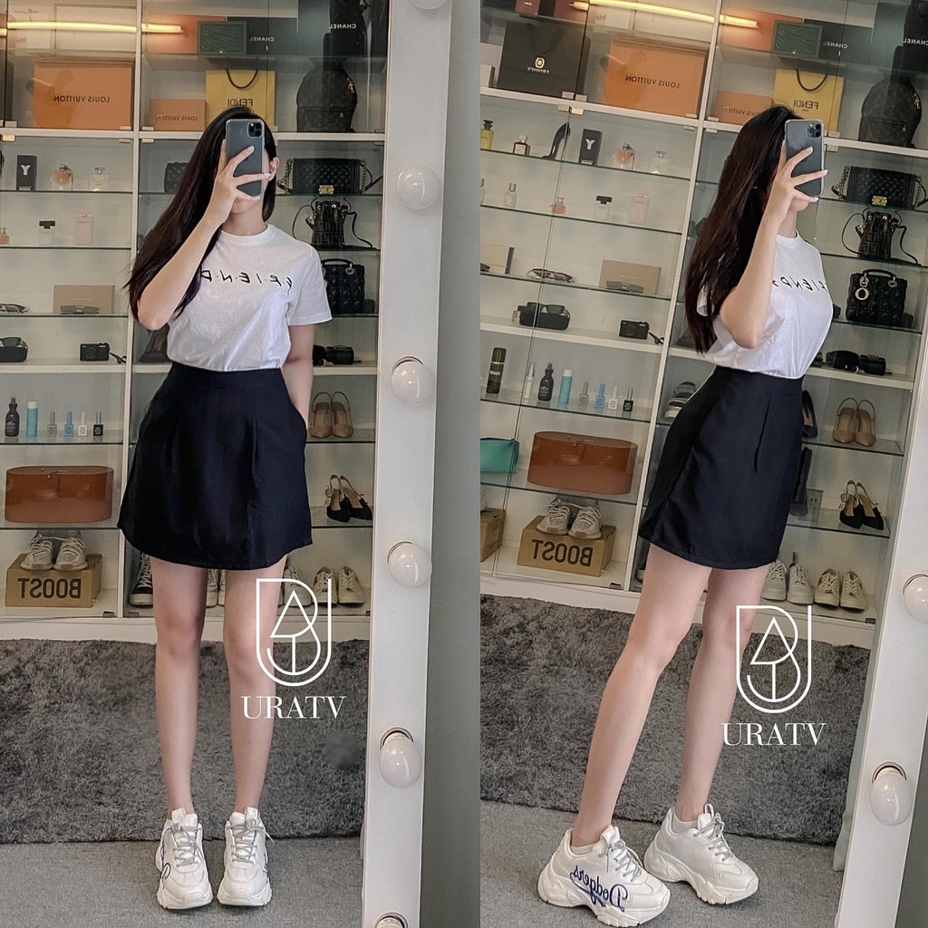 [FREESHIP - ẢNH THẬT] Váy quần vải chữ A F21