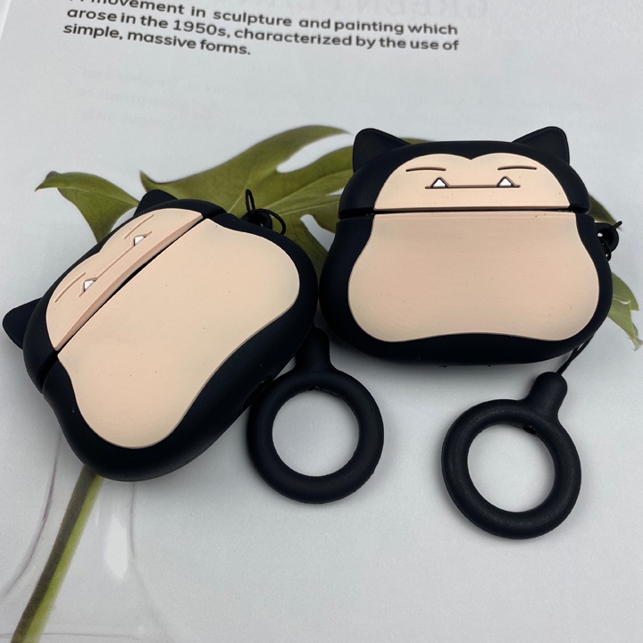Case Airpods 1/2/3/Pro hình Snorlax Pokémon dễ thương - Vỏ ốp bảo vệ hộp tai nghe airpod  - Mã TZAP385