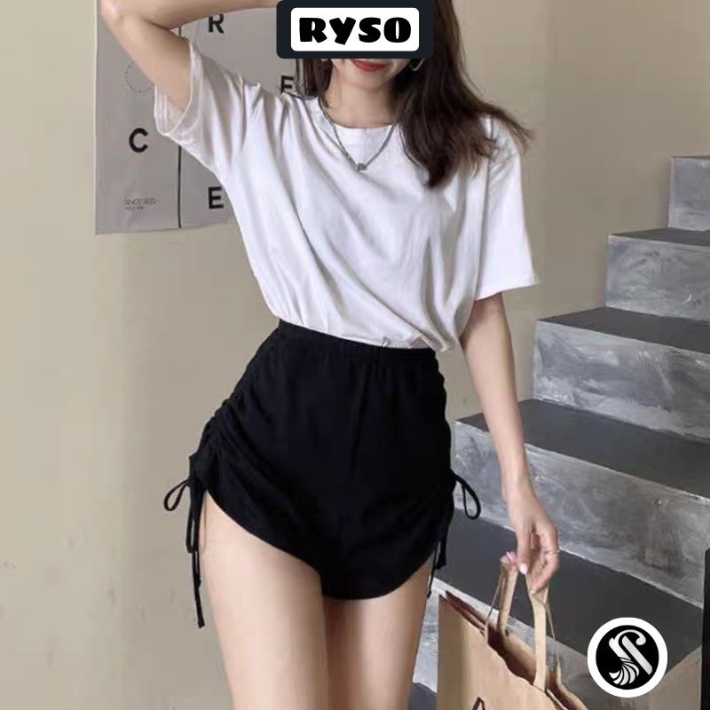 Quần Đùi Rút Dây Tập Gym Nữ - Quần Tập Gym, Yoga, Aerobic, Thể thao