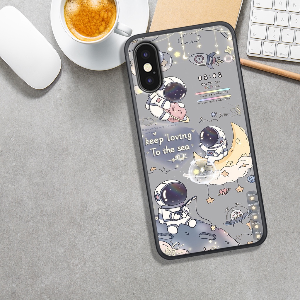 Ốp Lưng IPHONE X/XS - XSMAX - XR  , In Hình Phi Hành Astronauts  Phong Cách, Đẹp.