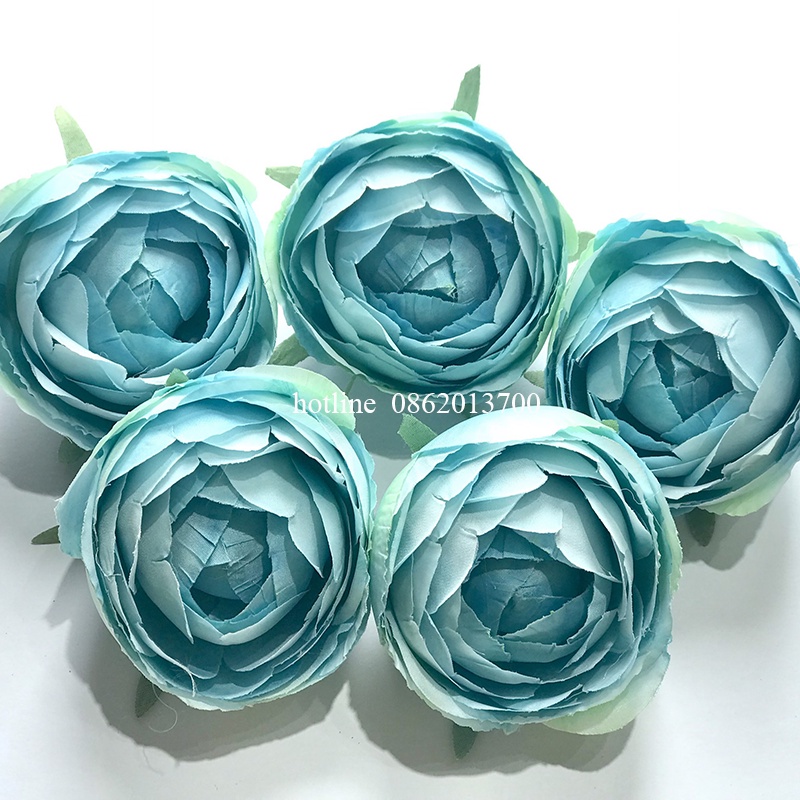 Hoa giả - Đầu Bông Hoa Hồng Trà Trang Trí Hộp Quà, Decor Siêu Bền, Đẹp