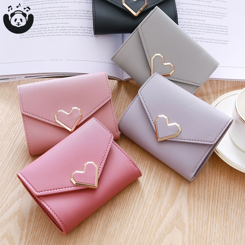 Ví da nhỏ hình trái tim xinh xắn cho nữ
