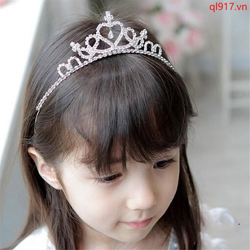 Vương Miện Công Chúa Đính Đá Pha Lê Cho Bé Gái