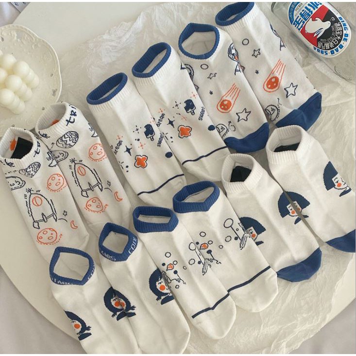 Set 10 Đôi Tất Vớ Nữ Ngắn Cổ Mix Hình SS2