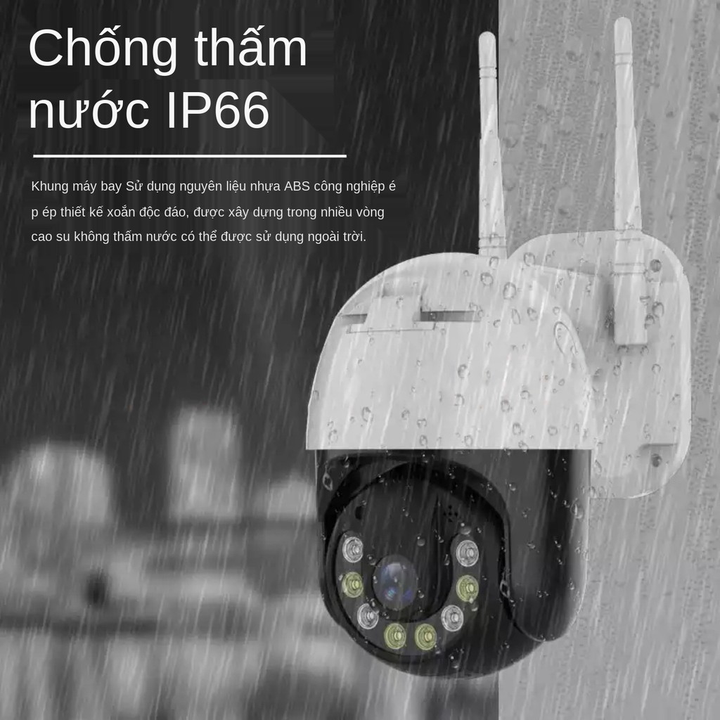 Camera không dây Lenovo tại nhà xoay 360 độ với điện thoại di động màn hình từ xa HD nhìn ban đêm thấm nước