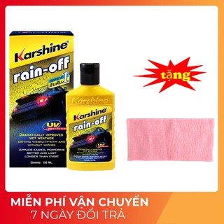 Dung Dịch chống bám nước kính xe hơi - Chất Phủ Nano kính ô tô - Karshine Rain- off 150ml