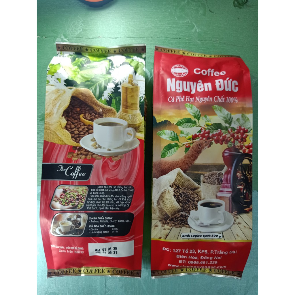 Cà phê hạt nguyên chất Culi Robusta 1kg