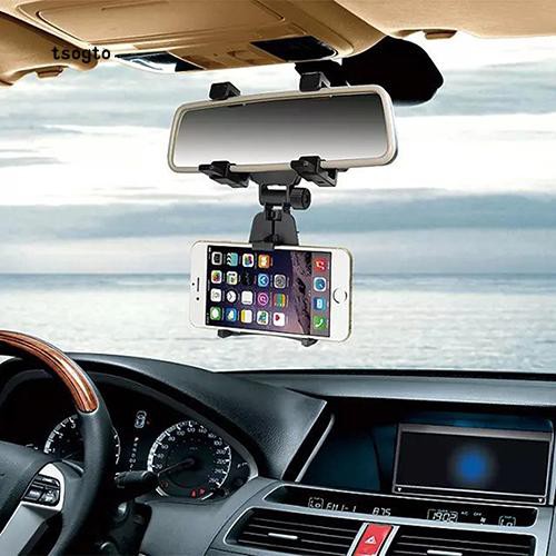 Giá đỡ điện thoại gắn gương chiếu hậu trong xe ô tô tiện dụng