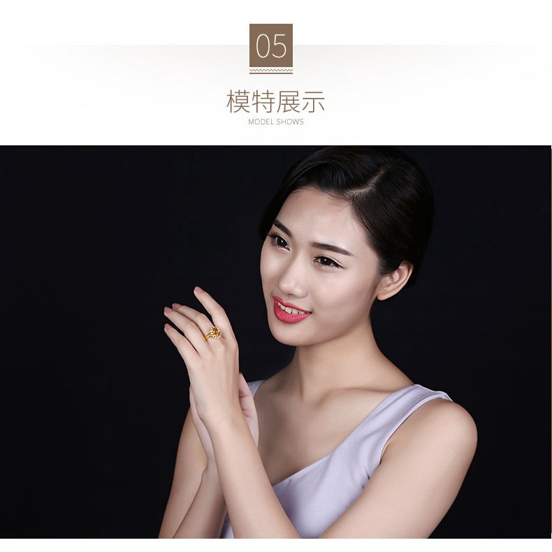 Nhẫn Đính Đá Kiểu Dáng Sang Trọng Cho Nữ