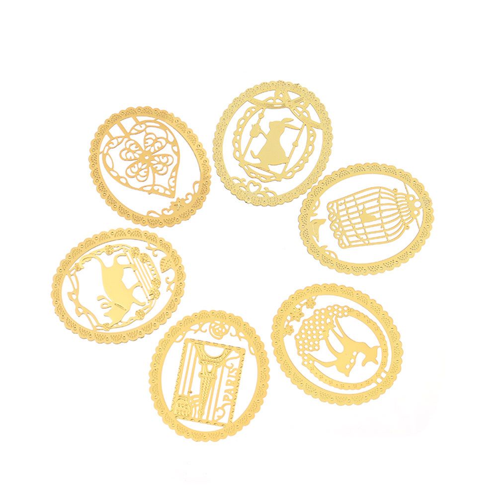 Thẻ Đánh Dấu Trang Sách Bằng Kim Loại Họa Tiết Động Vật Dễ Thương