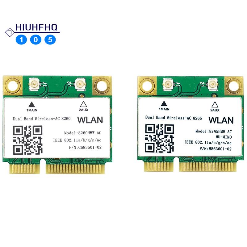 Thẻ mạng wifi mini cho Intel 8260 HMW 8260 Intel 8260 8260 AC 8265 AC PCIe