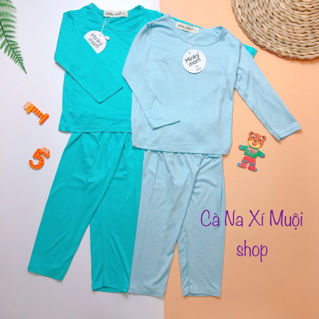 FREE SHIP#Bộ_Minky_Mom cao cấp Dài Tay Thun Lạnh LOẠI 1 NHIỀU MÀU Cho bé trai 7-19kg