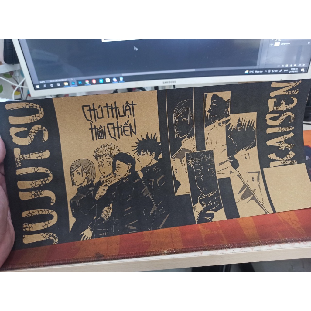 BÌA CHÚ THUẬT HỒI CHIẾN LIMIT GIẤY KRAFT HANDMADE