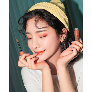 [HOT NEW 2018] Son Kem Lì 3CE Soft Lip Lacquer #Tawny Red - Tone Cam Đất