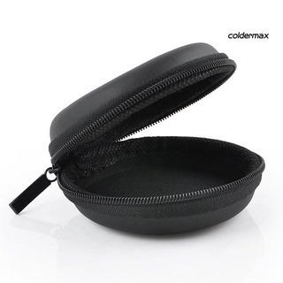COLD ＊  Mini Portable Round Earphone Cable USB Data Cord Storage Bag Zipper Pouch Case