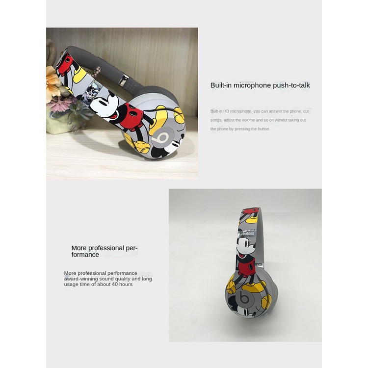 DISNEY Tai Nghe Nhét Tai Hình Chuột Mickey Dễ Thương