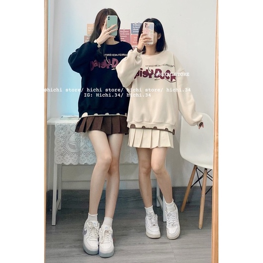 áo nỉ bông cổ tròn dn ẢNH THẬT VIDEO sweater hichi | BigBuy360 - bigbuy360.vn