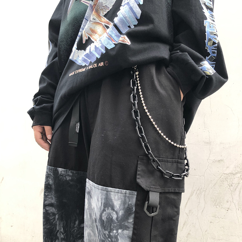 Dây xích quần kim loại 2 lớp phong cách đường phố Punk Hip Hop thời trang nam và nữ 235030