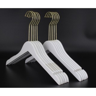 Móc treo quần áo băng gỗ , Móc áo gỗ trắng người lớn