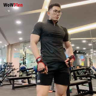 Áo Thun Nam Ngắn Tay Có Cổ Trụ - Thương Hiệu X9 - Giữ Nhiệt Tập Gym Chạy Bộ Yoga Golf Tennis - X008
