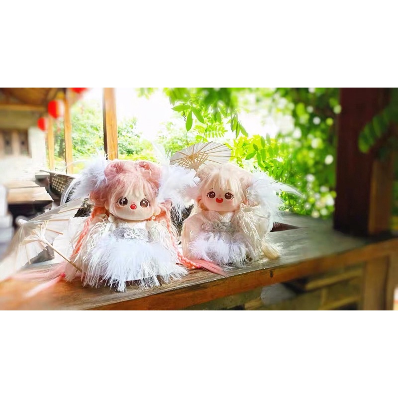 Outfit 20cm Hạc Trắng Hán Phục Cổ Trang Set 7 Món