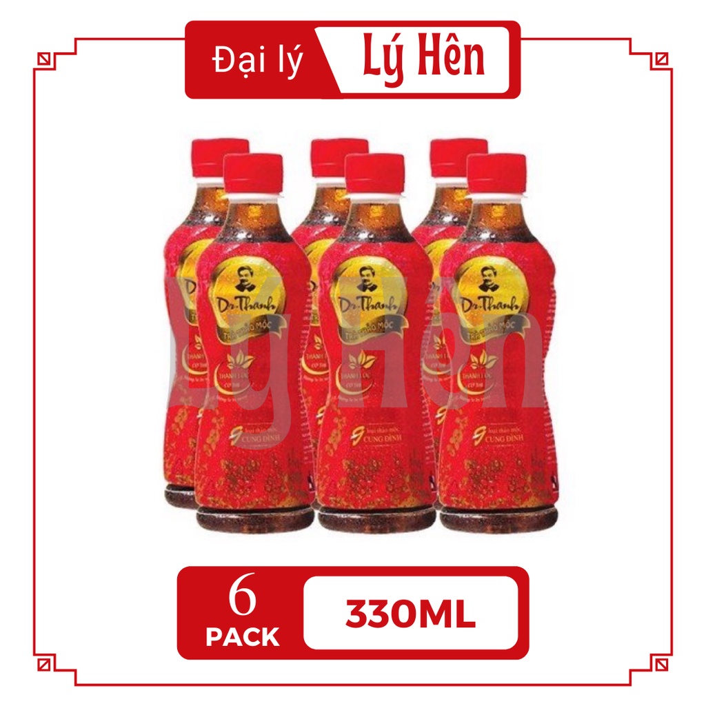 Lốc 6 Chai Trà Thảo Mộc Dr. Thanh Tea Thanh Lọc Giải Nhiệt Chai Nhựa PEP Date Luôn Mới