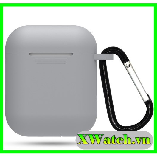 Bao silicon bảo vệ Air pods, Air pods 2, túi đựng airpod, airpod 2 kèm móc khóa