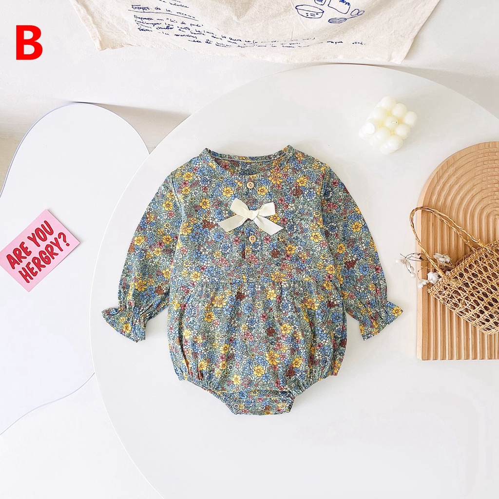 Sanlutoz Bộ Áo Liền Quần In Hoa Dễ Thương Cho Bé Gái